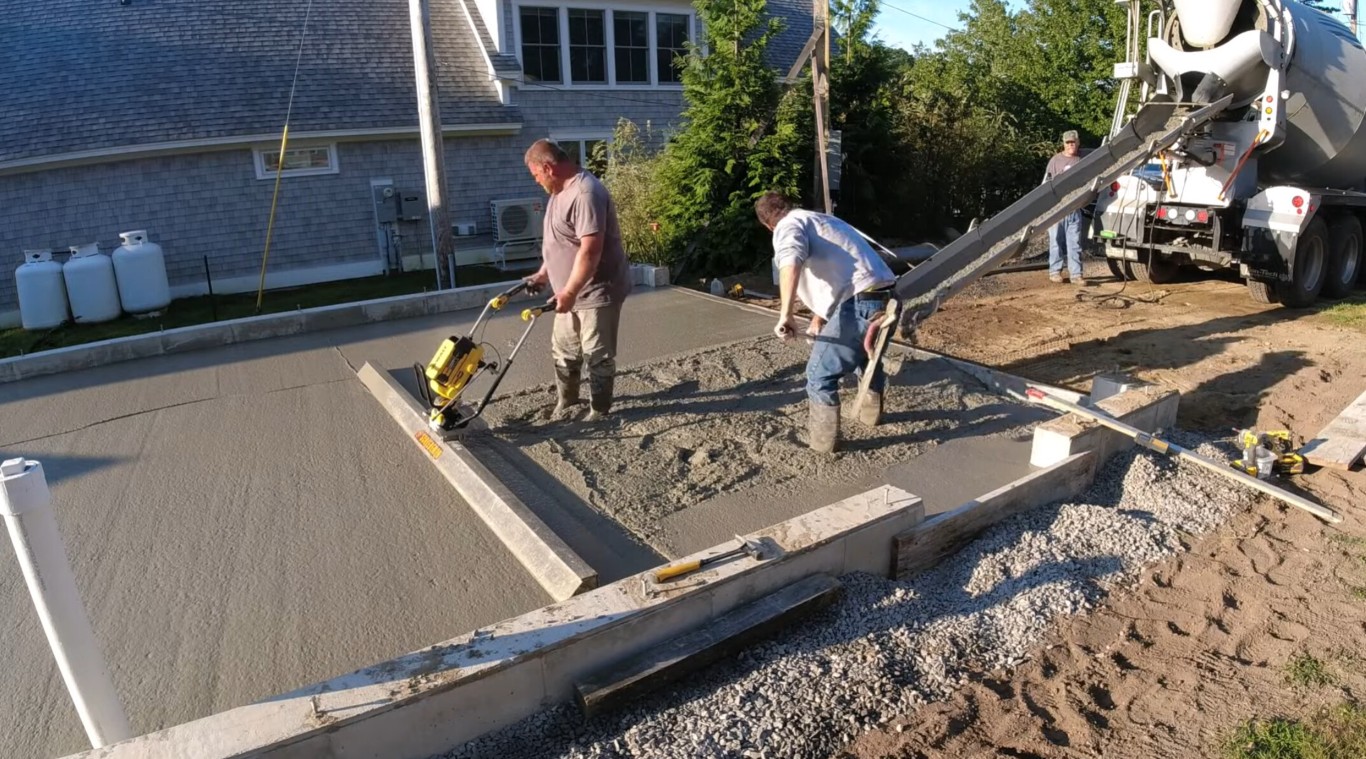 Professional concrete finishing techniques in Fitchburg, MA