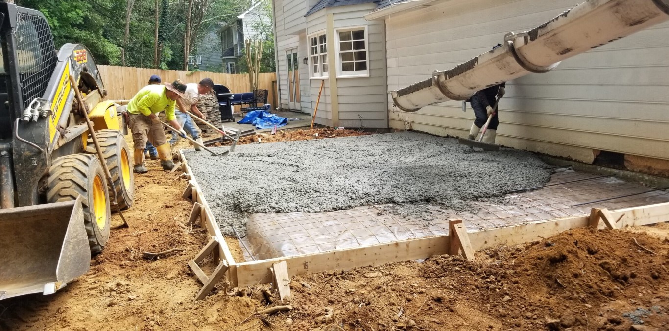 Concrete foundation work in Fitchburg, MA